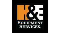 HandEEquipmentLogo_200x H&E Equipment Services Logo Orange H, White E large block letters with an & connecting them. Equipment Services below on two lines in white all caps