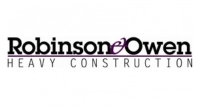 Robinsonowen_200x Robinson & Owens Heavy Construction logo Robinson & Owen in typeface the "and" sign is stylized and purple with a purple line directlly below the letters and then Heavy Construction all caps, grey, with space between letters - below