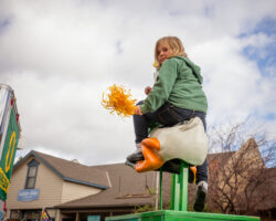 The Oregon Ducks contingent at the 2017 Sisters Oregon Rodeo Parade© 2017  Gary N. Miller, Sisters Country Photography